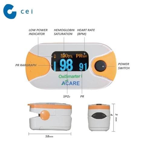Finger type Pulse Oximeter OxiSmarter-Acare — image 3